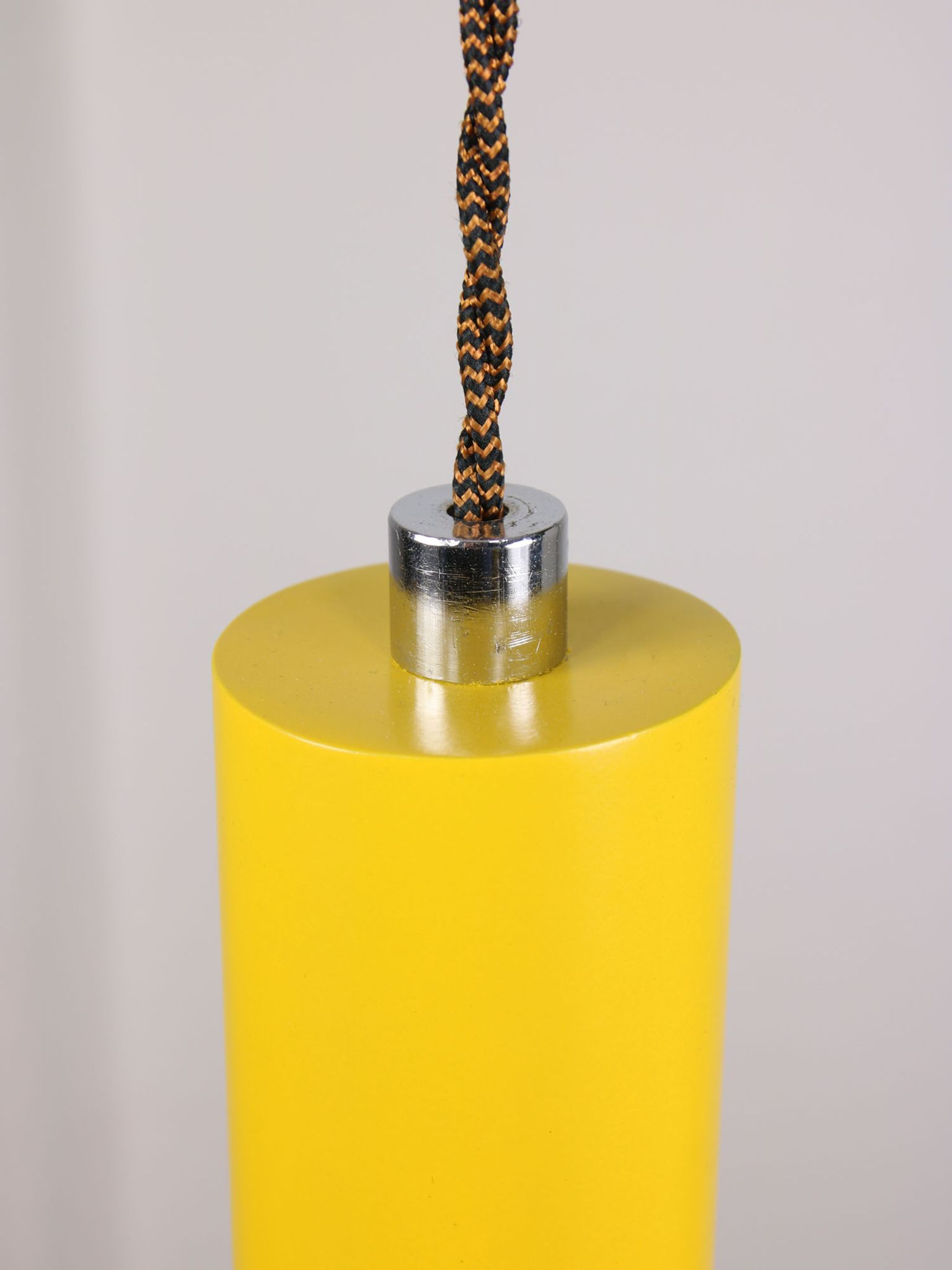 Vintage yellow metal lamp