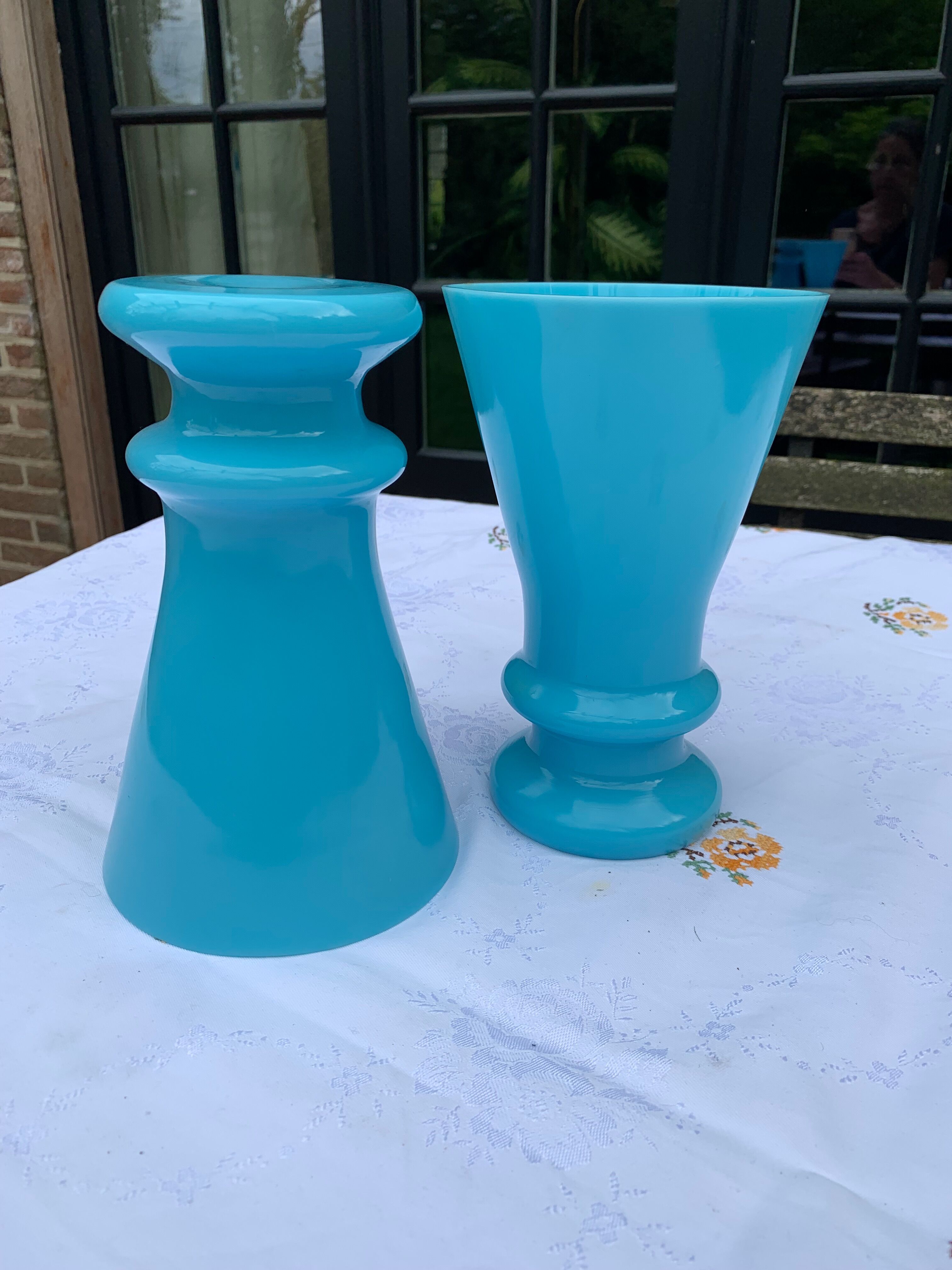 Pair of opaline vases