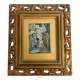 Small old painting oil on panel signed E. Guidi, frame