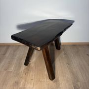 Brutalist table made of solid oak.