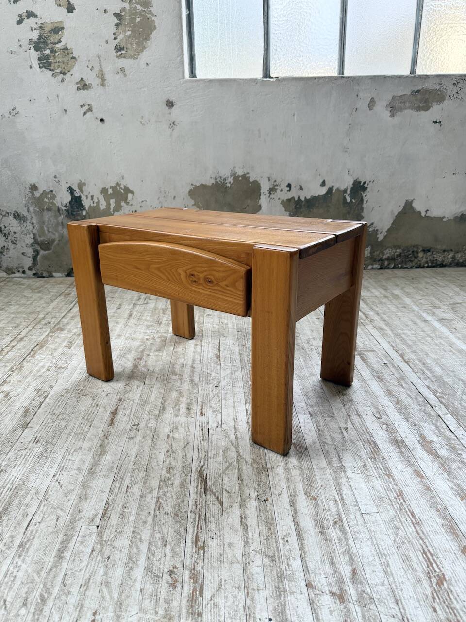 Solid elm bedside table Maison Regain