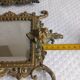 Pair of antique bronze mirrors – Louis XV / Rococo style – 19th century
