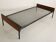Vintage metal and teak bed frame (90x190)