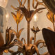 Golden palm leaf lustre 1970s