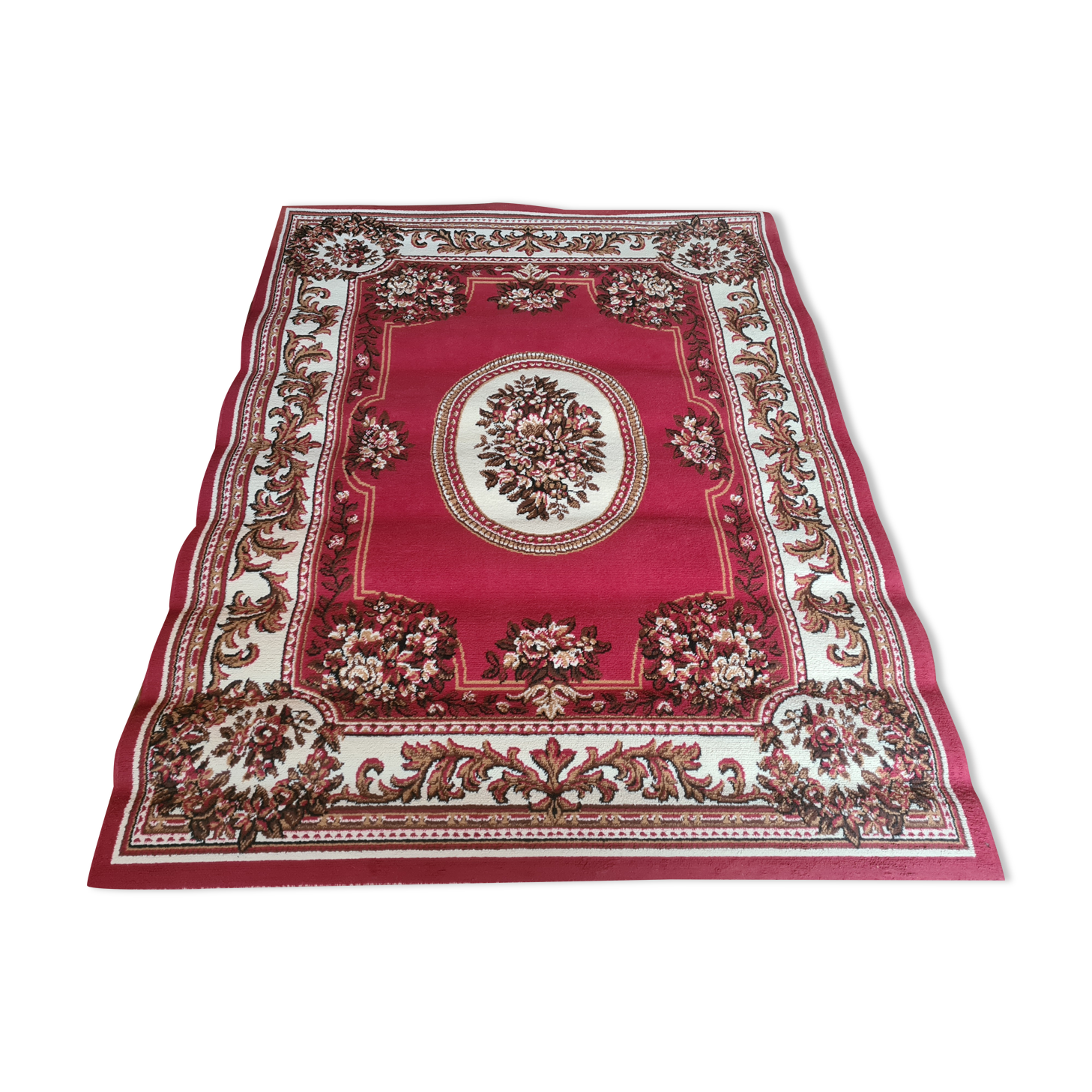 Vintage red carpet 1m62 x 2m15