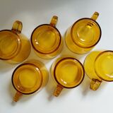 6 vintage Vereco cups