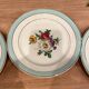 6 flat plates in half-porcelain Badonviller