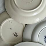 5 assiettes dépareillées