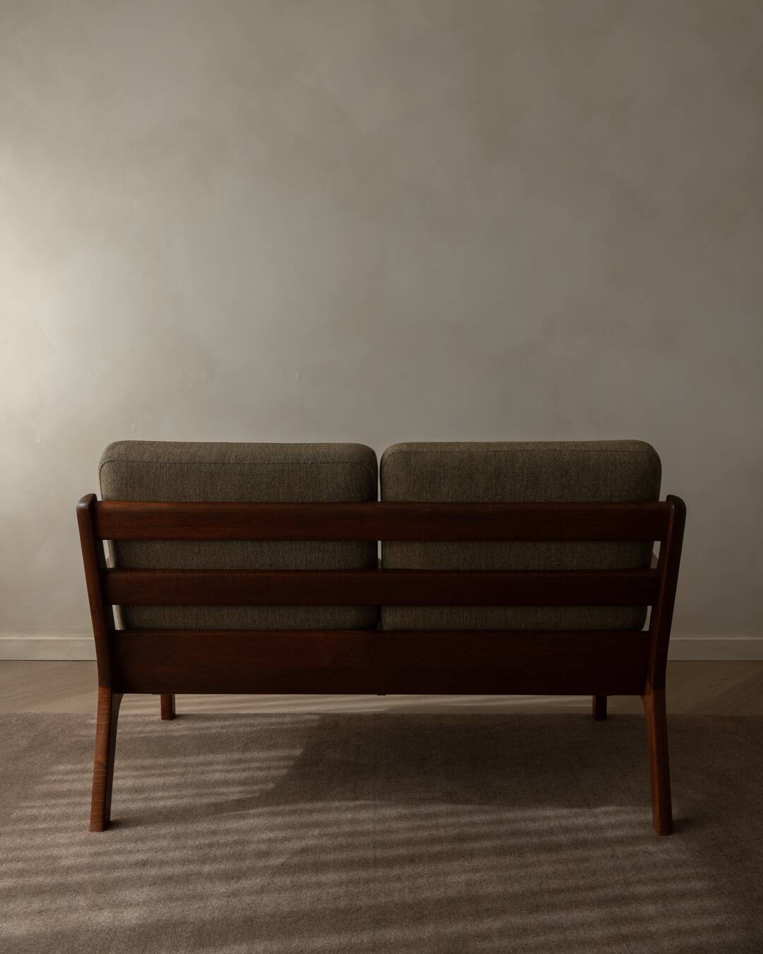 Vintage Senator Two-Seater Sofa by Ole Wanscher for Cado Danish Teak 1960s