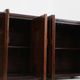 Buffet brutaliste espagnol en bois massif sculpté