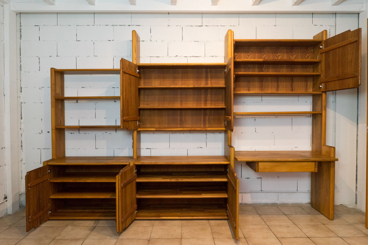 Bookcase "GO" by Pierre Chapo for Seltz, 1970s