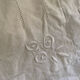 Old embroidered cotton pillowcase.