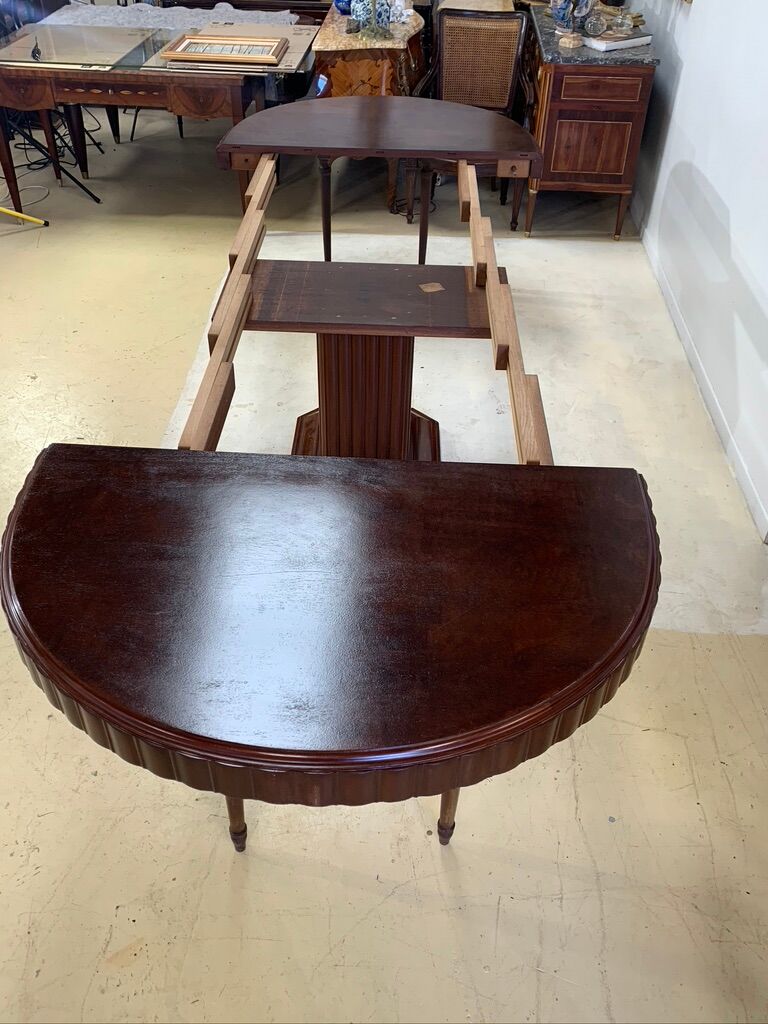 Table époque art déco en acajou eugène rinck