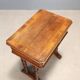 Antique sewing table in walnut and cherry wood, 19th century.