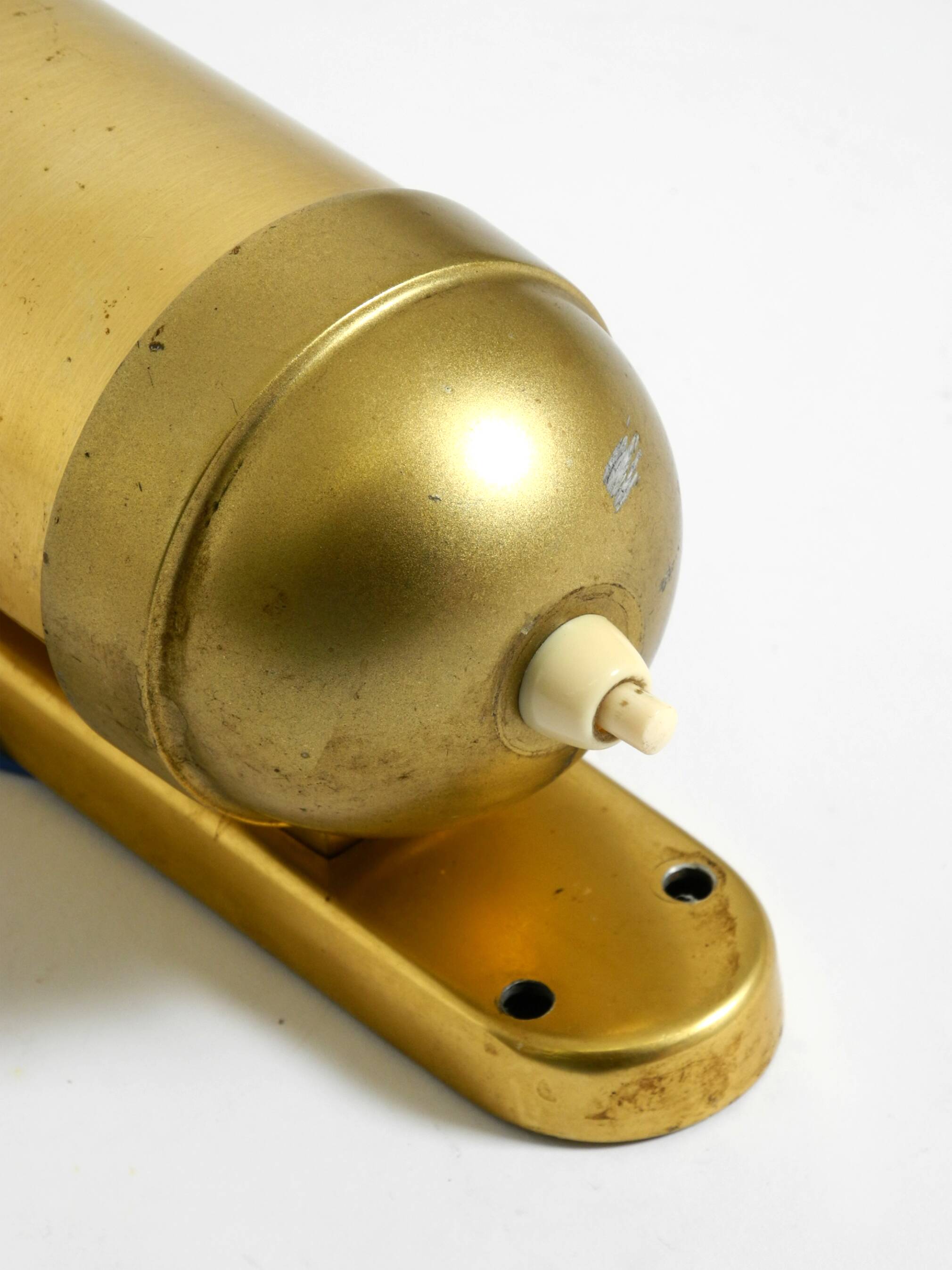 Original 1930s cabin submarine wall lamp in streamlined design