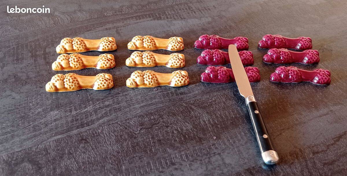 Vintage ceramic poodle knife holder