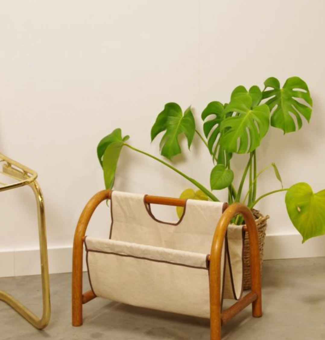 Vintage wooden magazine racks