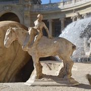 François Antoine Roume, Man riding a workhorse, around 1935