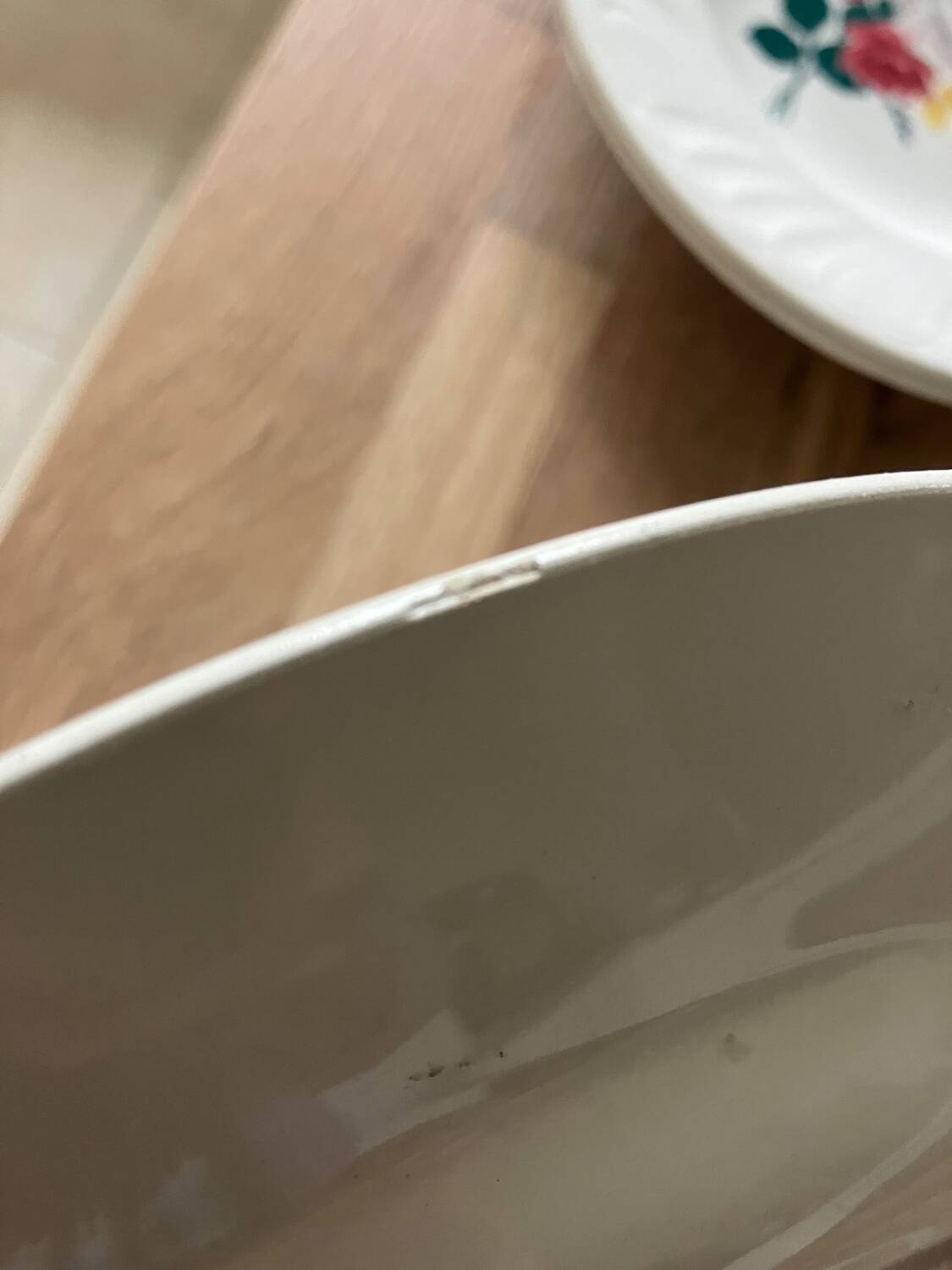 Vintage-Set of 14 soup plates-floral pattern