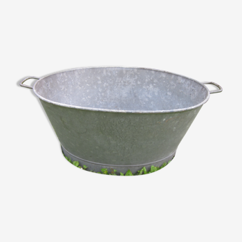 bassine en zinc ovale