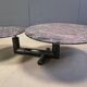 Table basse en marbre vintage par Roche Bobois, années 1980.
