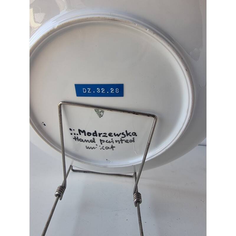 Hanna Modrzewska Nowosielska, decorative plate, 1960s.