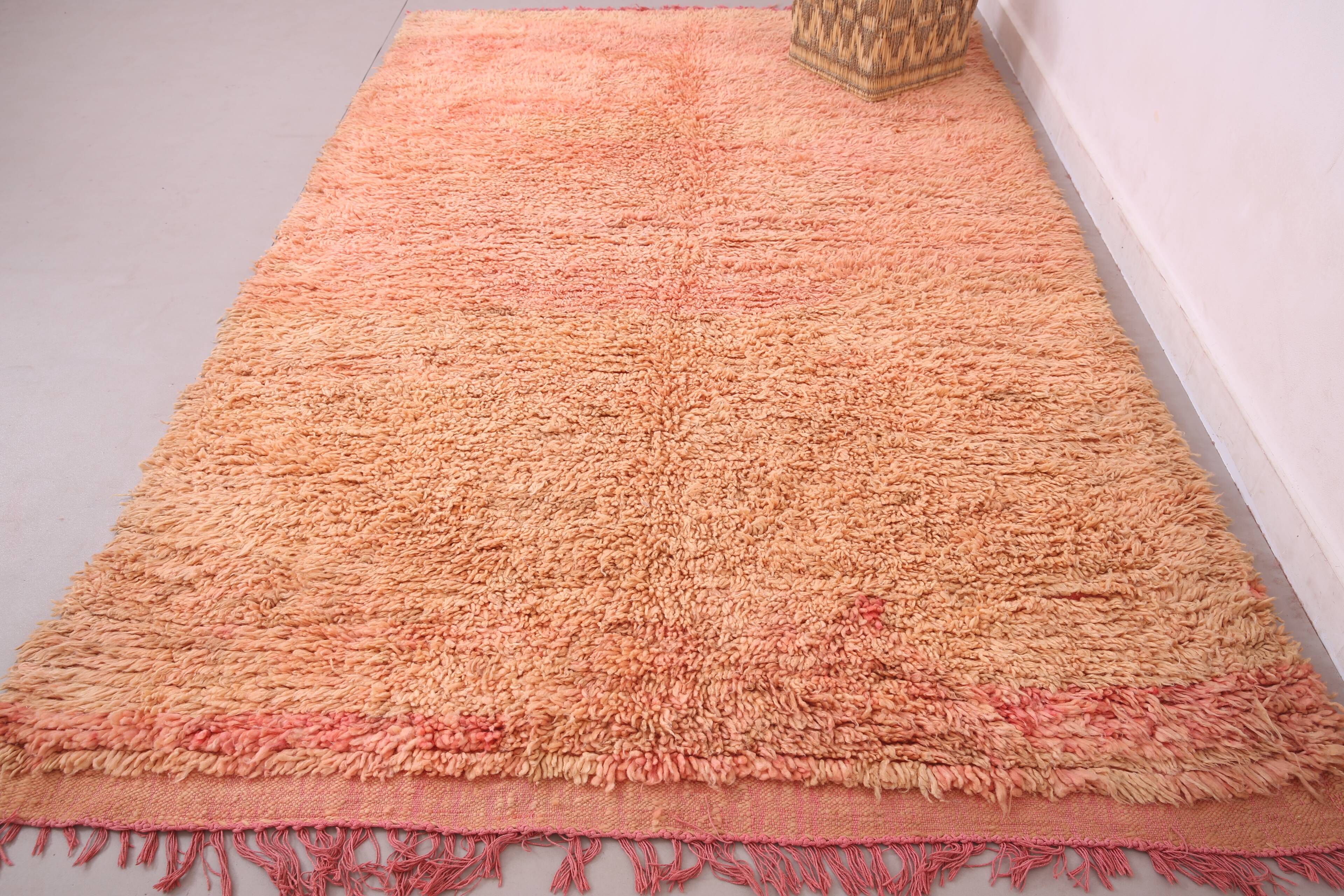 Vintage Handmade Moroccan Rug 185 x 291 cm - Berber Wool Rug - Boujaad Rug