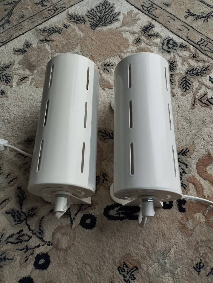 SMYG wall lights duo – IKEA Model Typ V1013 – 2000s design – ecru