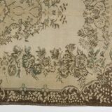 Turkish Vintage Beige Area Rug