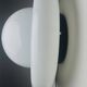 Sculptural Ufo Space Age Wall Lamp In Opal Glass, Italy 1970S