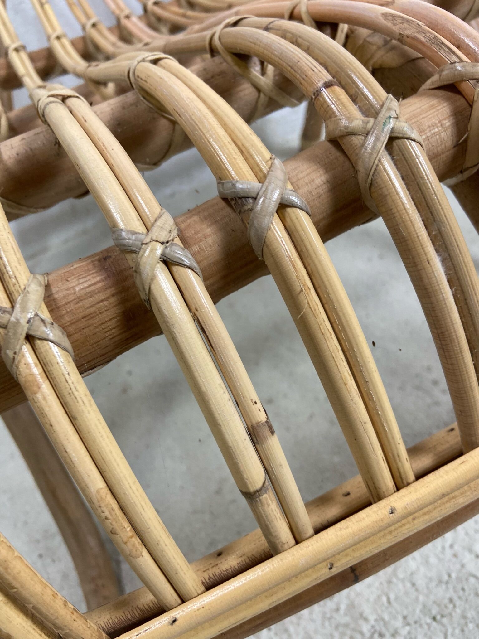 Chair rattan peacock