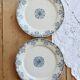 Antique flat plate, ironstone Sarreguemines U&C model Mignon.