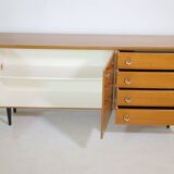 Teak vintage sideboard chest of drawers mid-century cabinet 60s