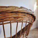 Wicker basket chair