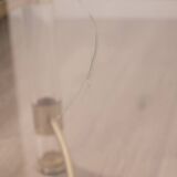 Vintage 70's table in brass and lucite design by sandro petti for metalarte