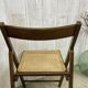 Paire de chaises pliantes avec cannage