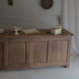 Old trading counter in solid oak – 19th century trade furniture