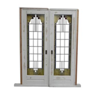 2 art deco sliding doors