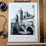 Heliogravure of Metz, vintage printed in 1926.