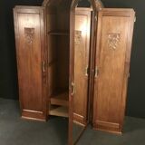 Art Deco mahogany wardrobe