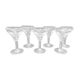 Standing and engraved absinthe glasses