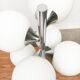 Vintage space table lamp, glass and metal, 1970s