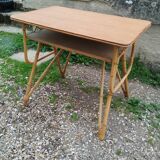 Vintage antique rattan desk