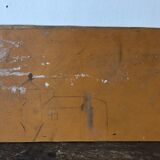 Peinture huile ancienne paysage naïf