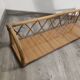 Wall shelf bamboo rattan wicker wood formica vintage 50 60