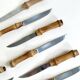 Set de 12 couteaux avec manche bambou