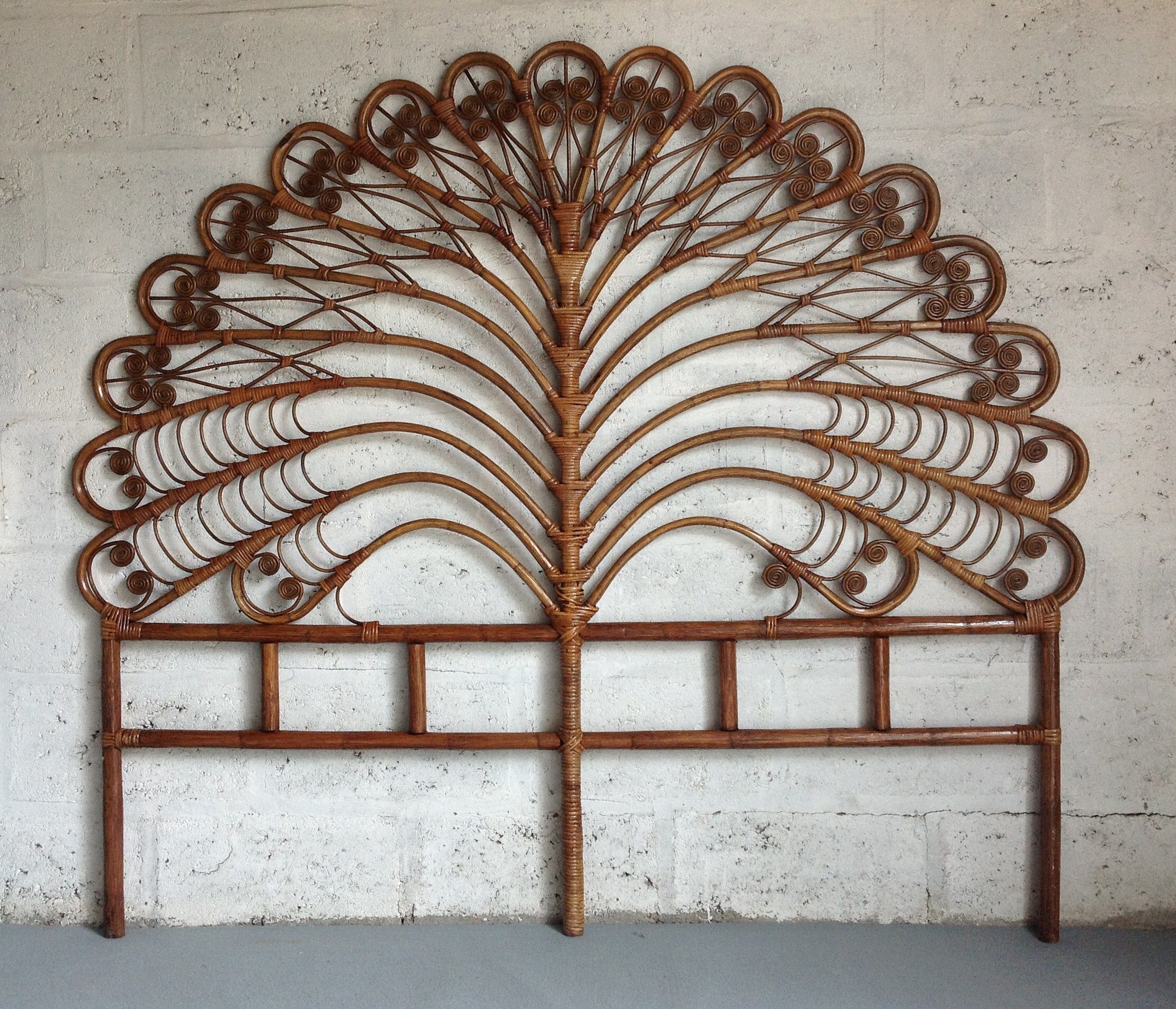Tête de lit  rotin Peacock