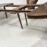 Art Deco table in solid walnut, 20th century.