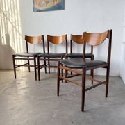 Set of 4 Italian chairs by Gianfranco Frattini.
