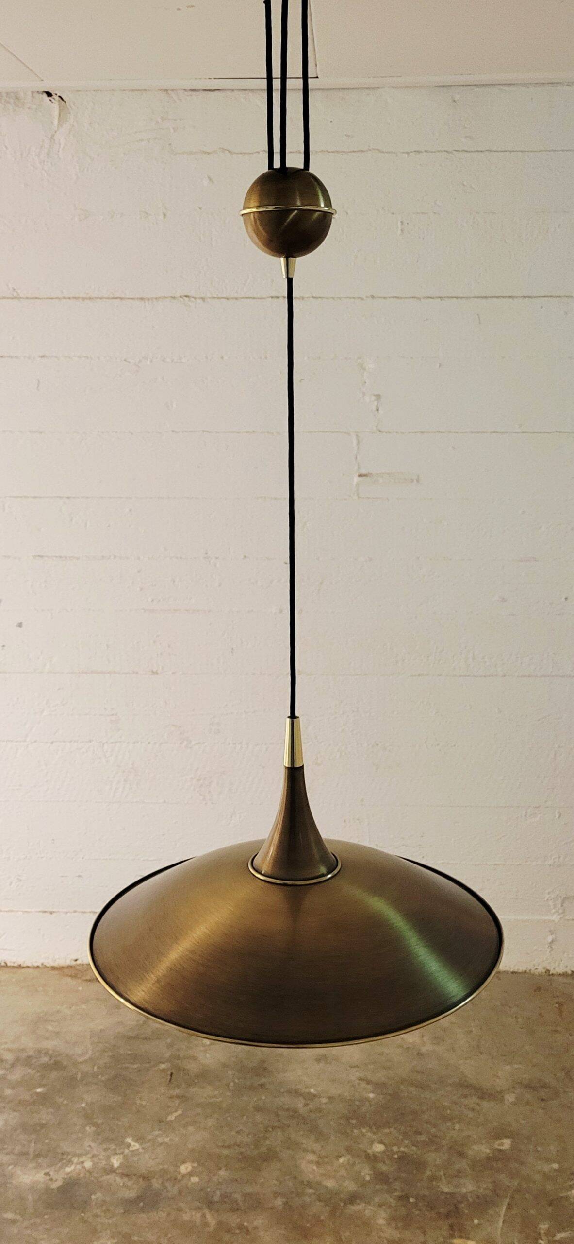 Florian Schulz Onos 55 pendant ceiling lamp, Germany 1970